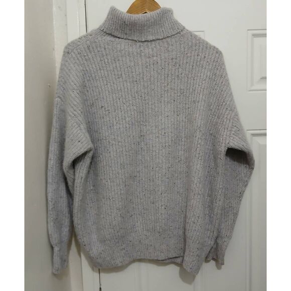 Autumn cashmere womens large thick and soft 100% cashmere sweater turtleneck - Picture 3 of 7